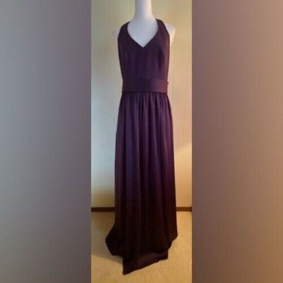 Vera Wang Purple Maxi Dress - Picture 1 of 6